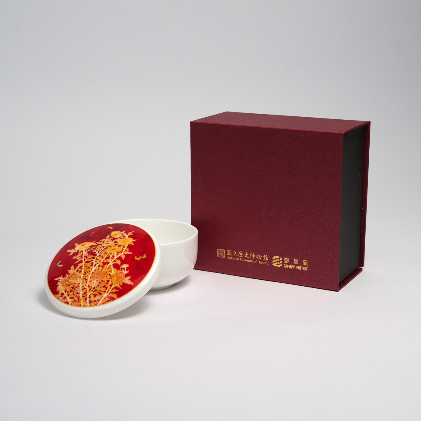菊-骨瓷寶盒