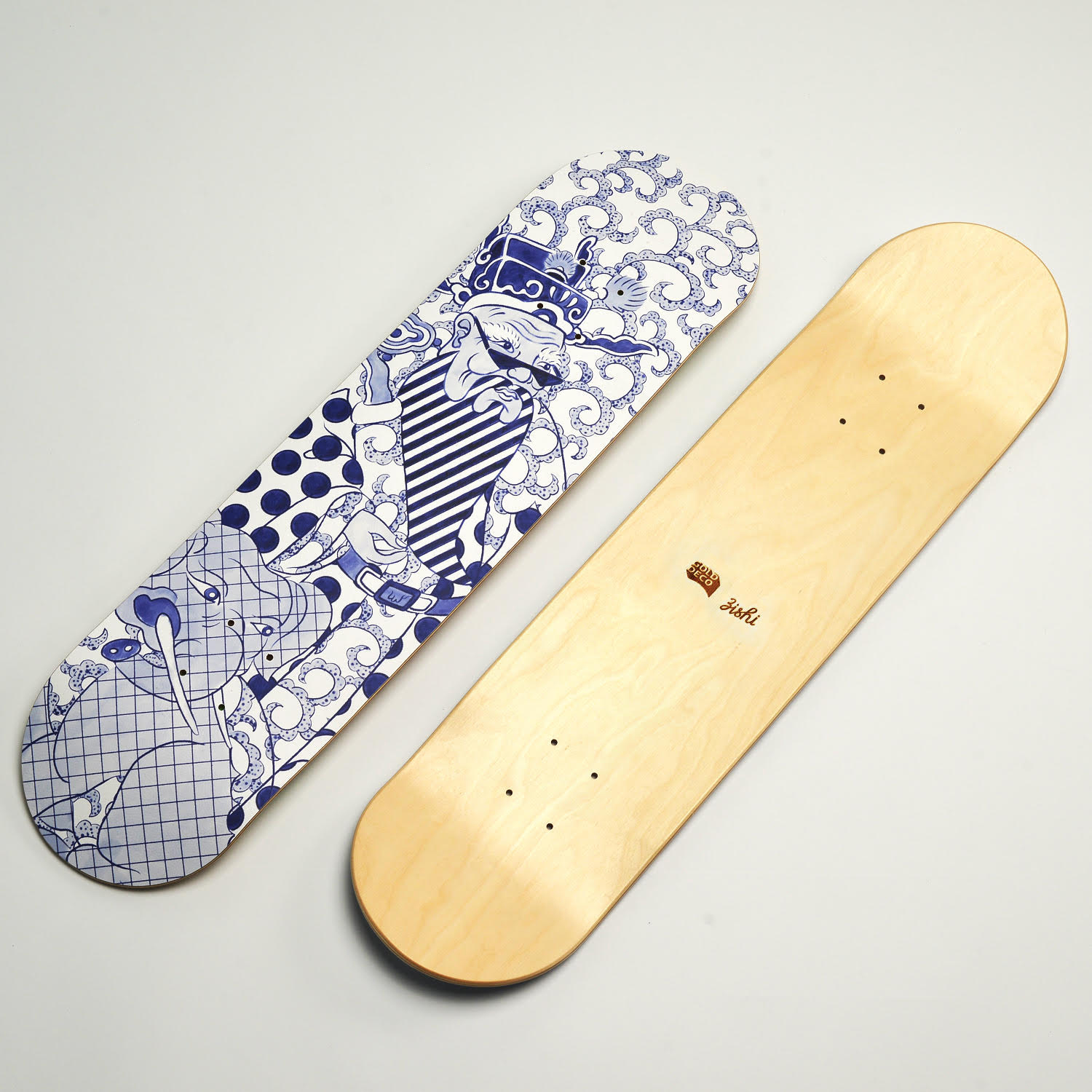 門神滑板掛飾(2片/套) Creative Door God Skateboard Ornament