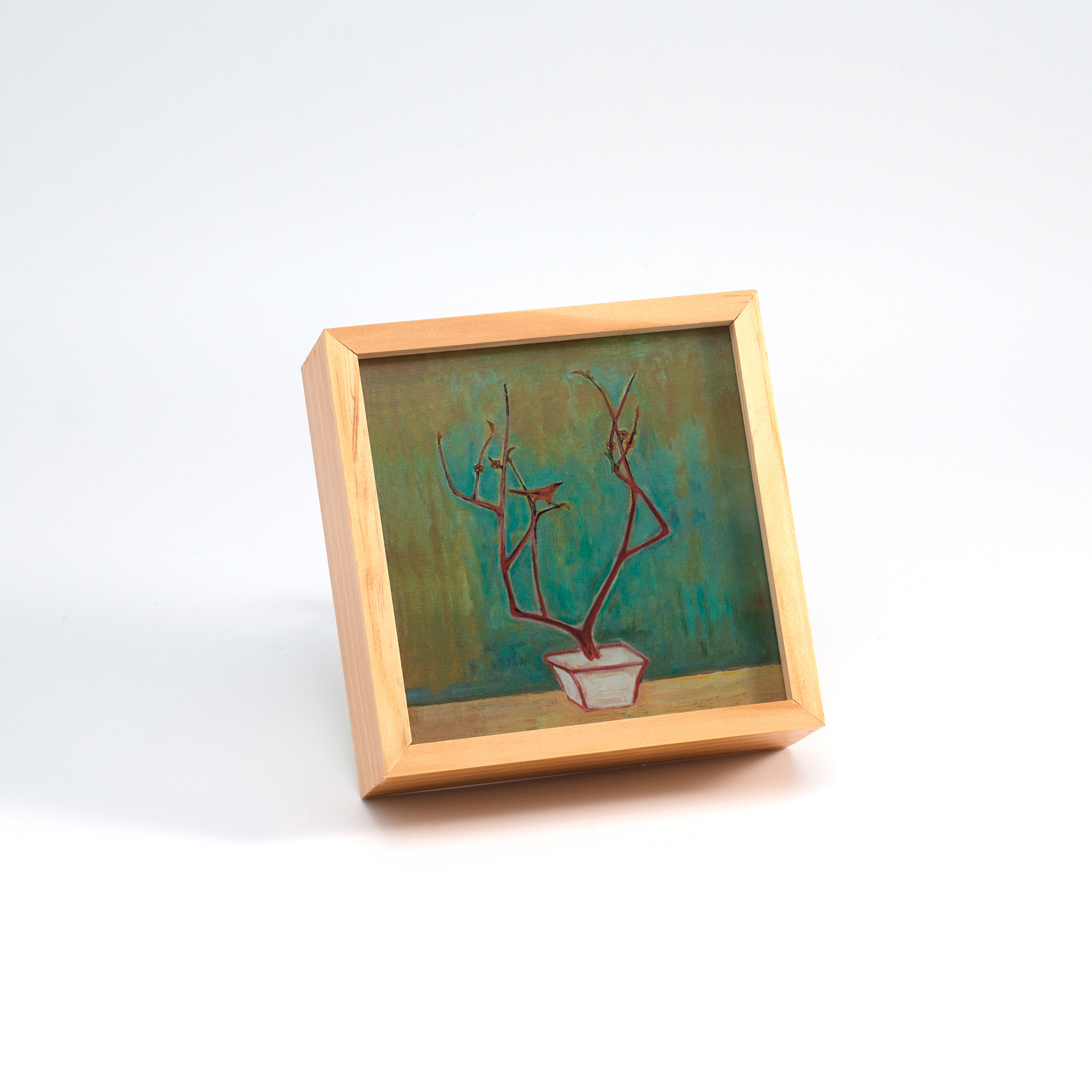 常玉相框燈-梅 Plum Blossom Wooden Light Box 