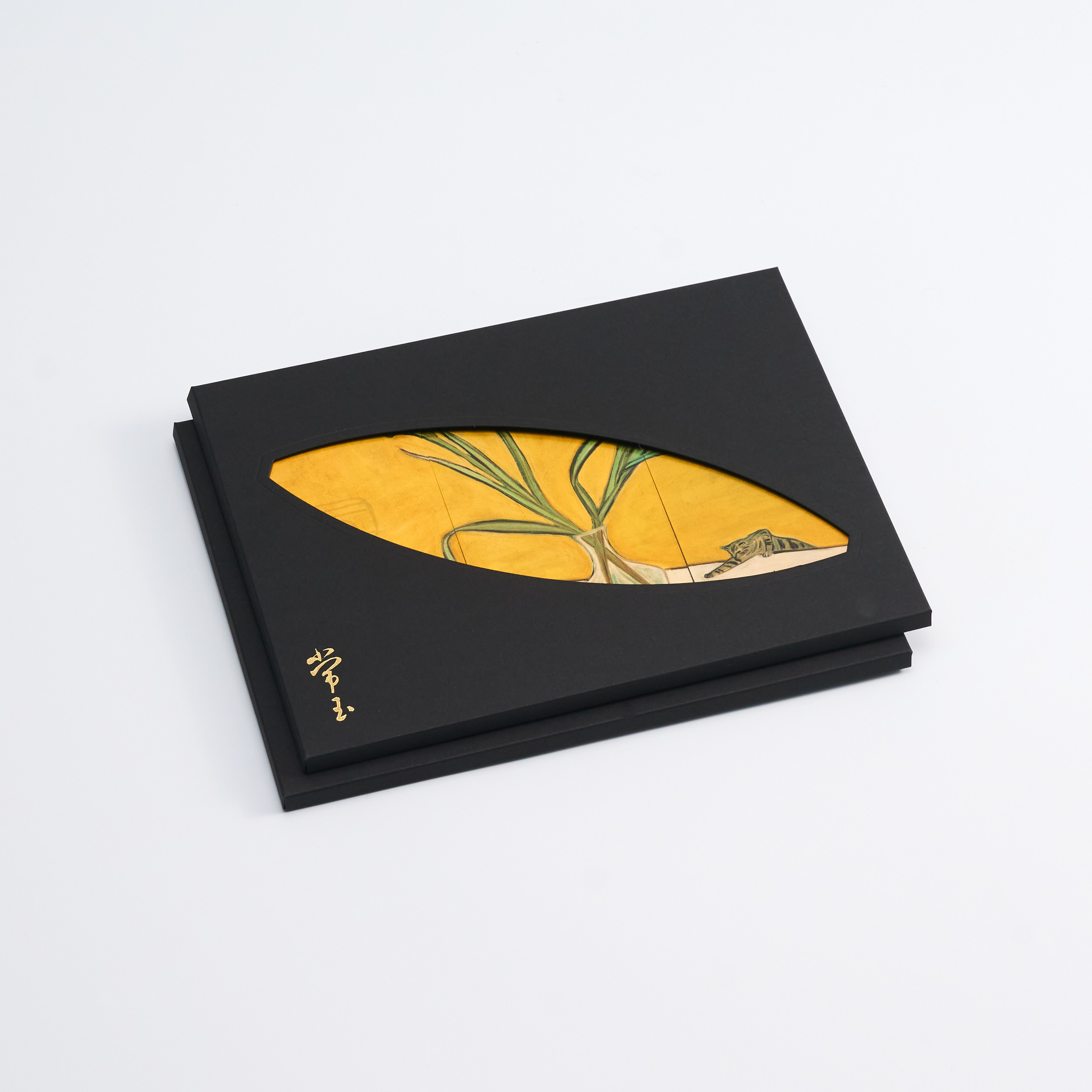 金質常玉手箋禮盒-花  Sanyu Golden Treasures Notepad Giftbox-Flowers