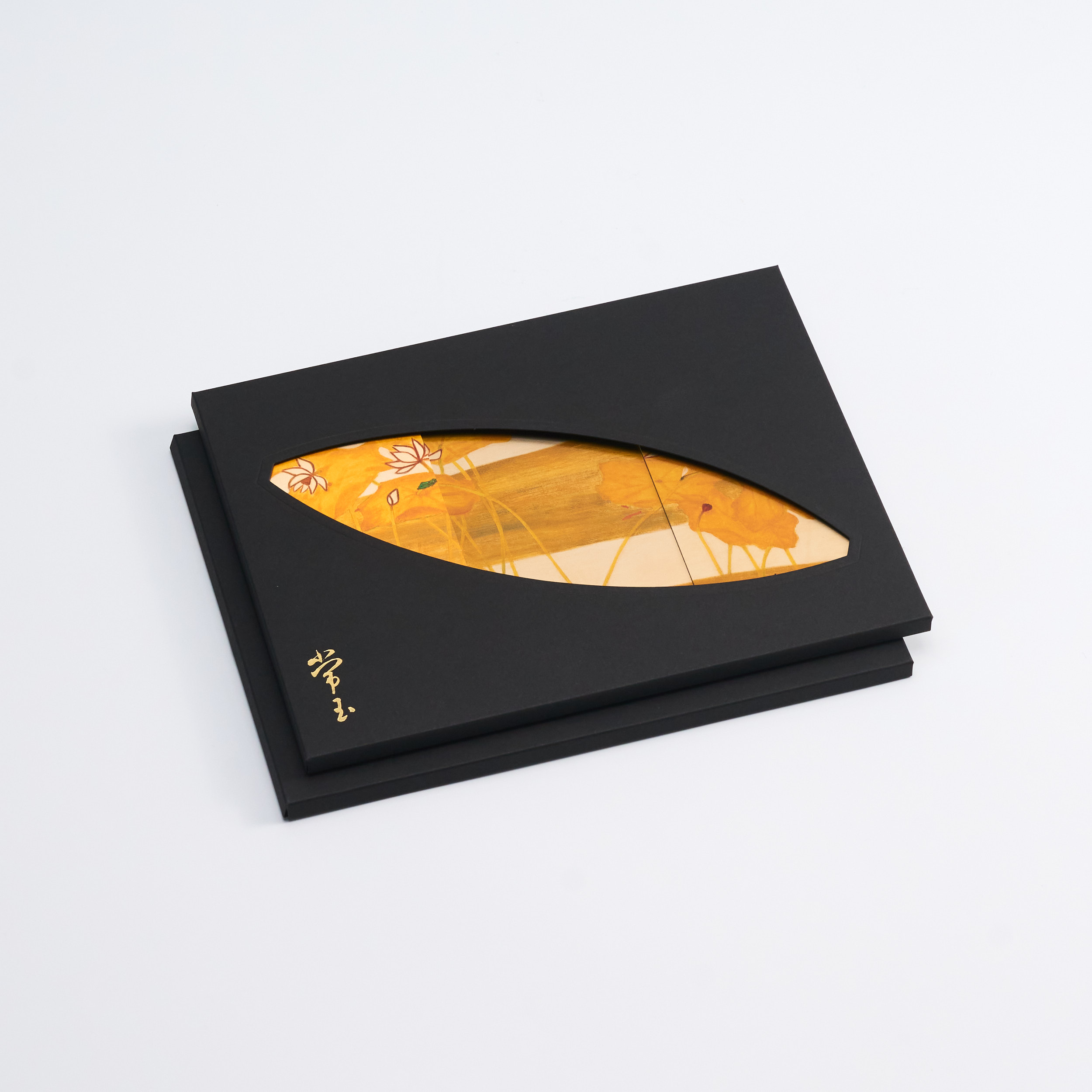 金質常玉手箋禮盒-荷花  Sanyu Golden Treasures Notepad Giftbox-Lotus