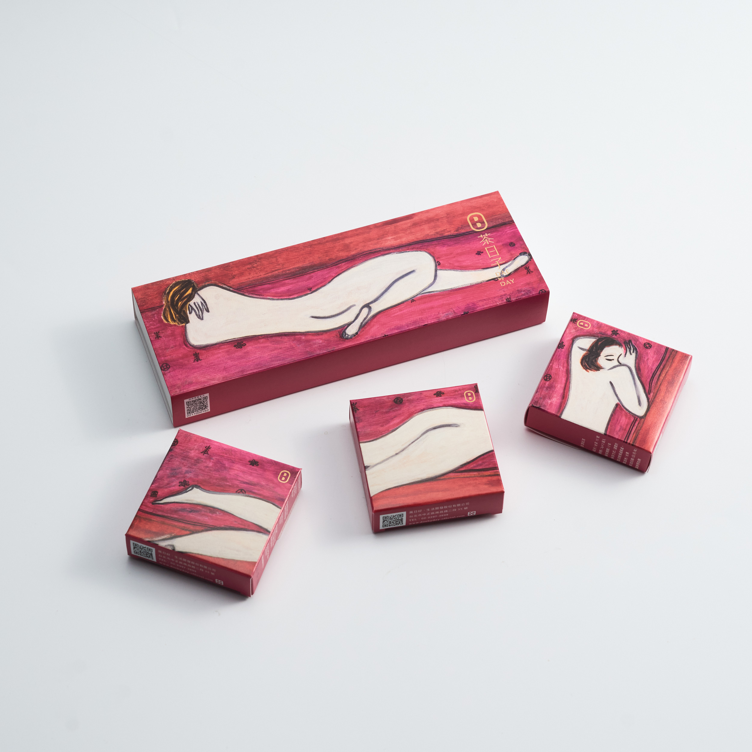 小日茶禮盒-常玉 雙人像 Little Day Tea Gift Set SANYU 『Two Nudes on a Red Tapestry』